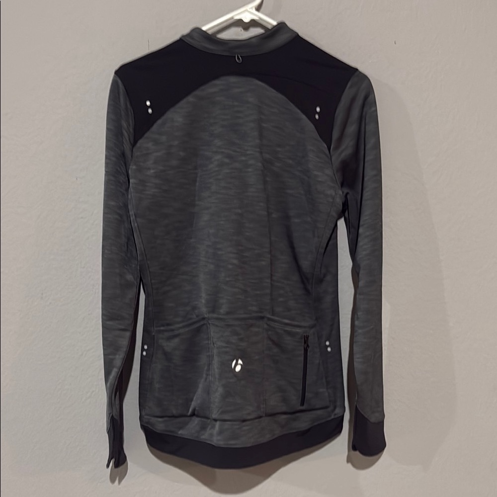 NWT bontrager Women's road bike jersey cycling Gray Jacket front zip - Picture 11 of 14
